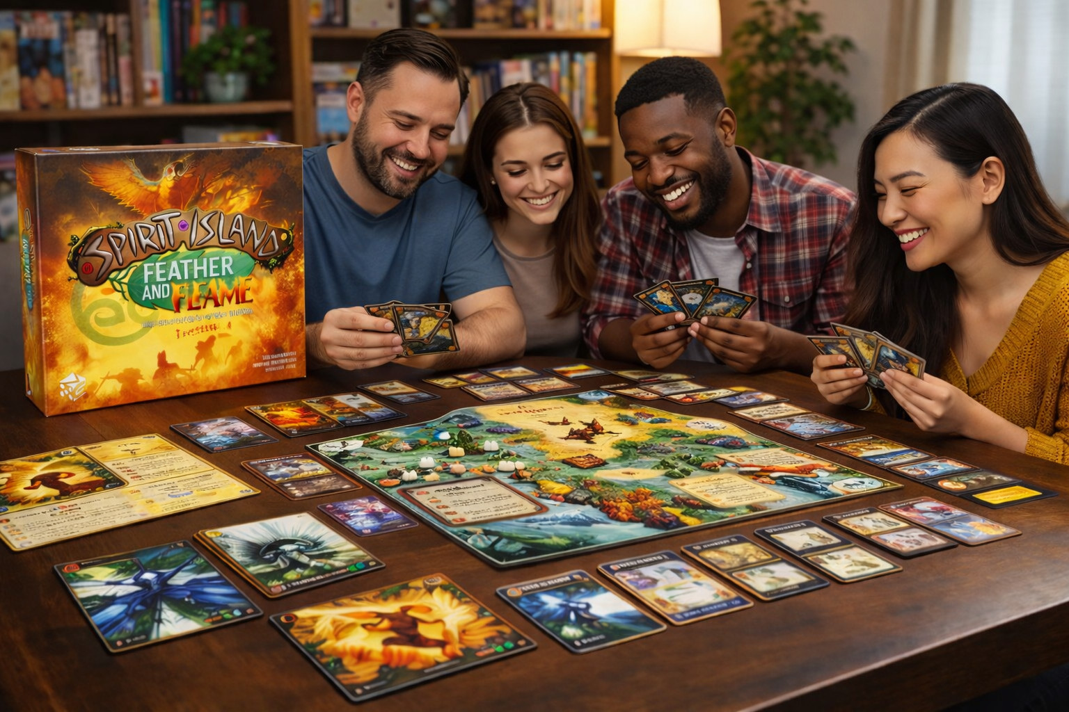 Greater Than Games Spirit Island Feather & Flame Expansion Board Game Strategy