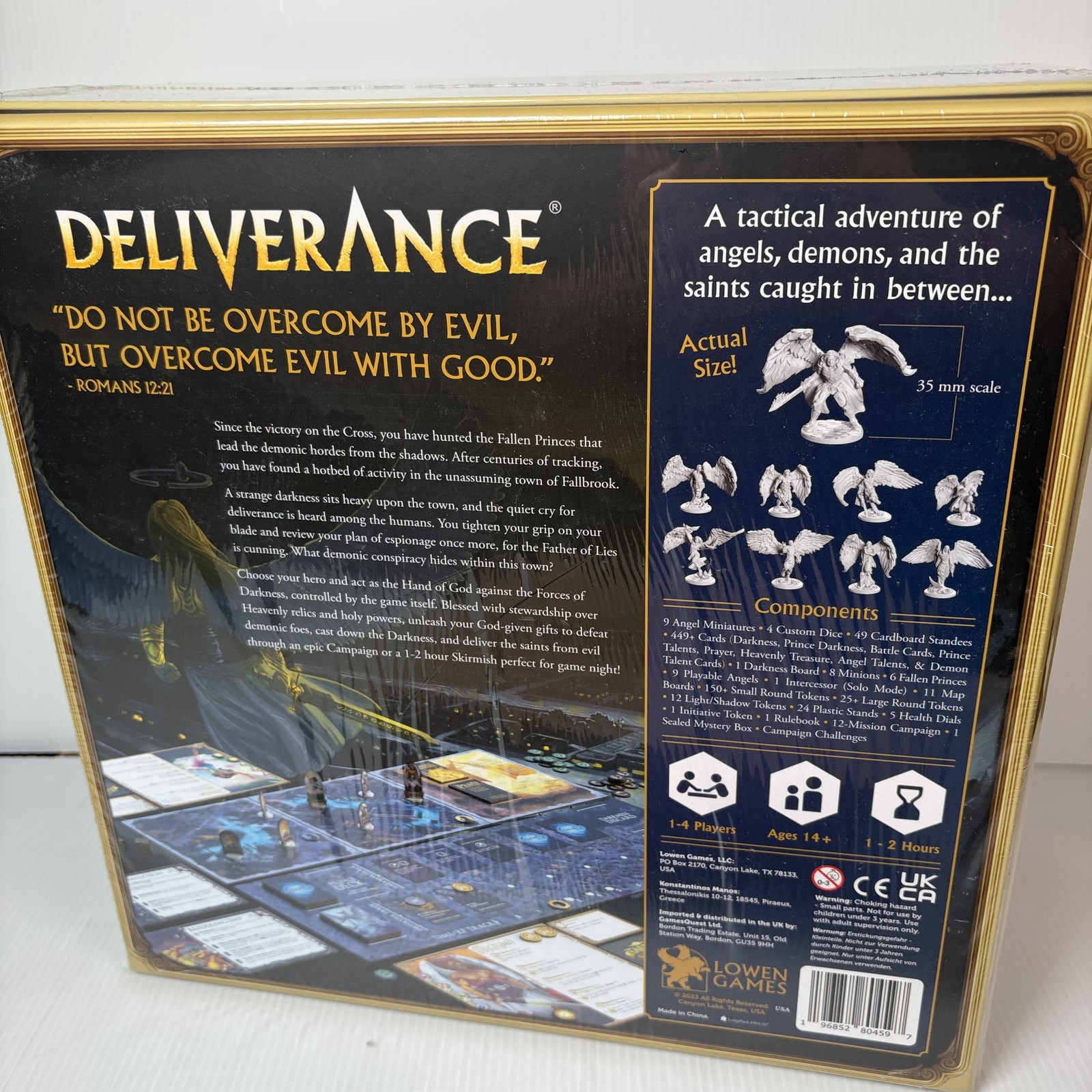 Deliverance Deluxe Board Game Kickstarter All In w/ Acrylic Standees, Mat & More