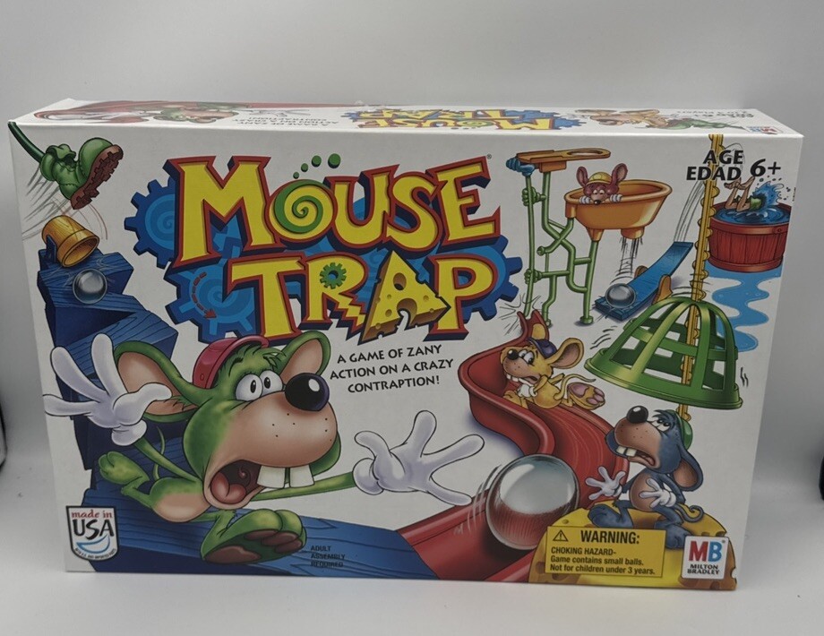 Mouse Trap Board Game Complete 2005 Milton Bradley MB USA Classic Family
