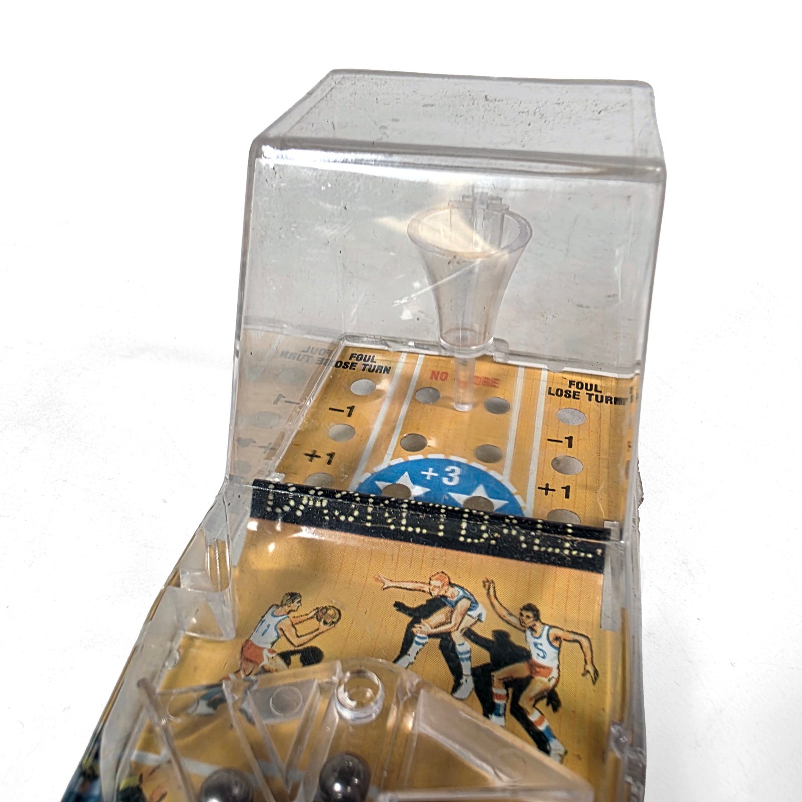 Plastic Basketball Pinball Game • Durham Industries • Hong Kong • Vintage 1975