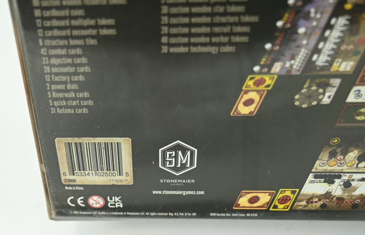 2015 Stonemaier Games Scythe Board Game STM600 NEW Factory Sealed