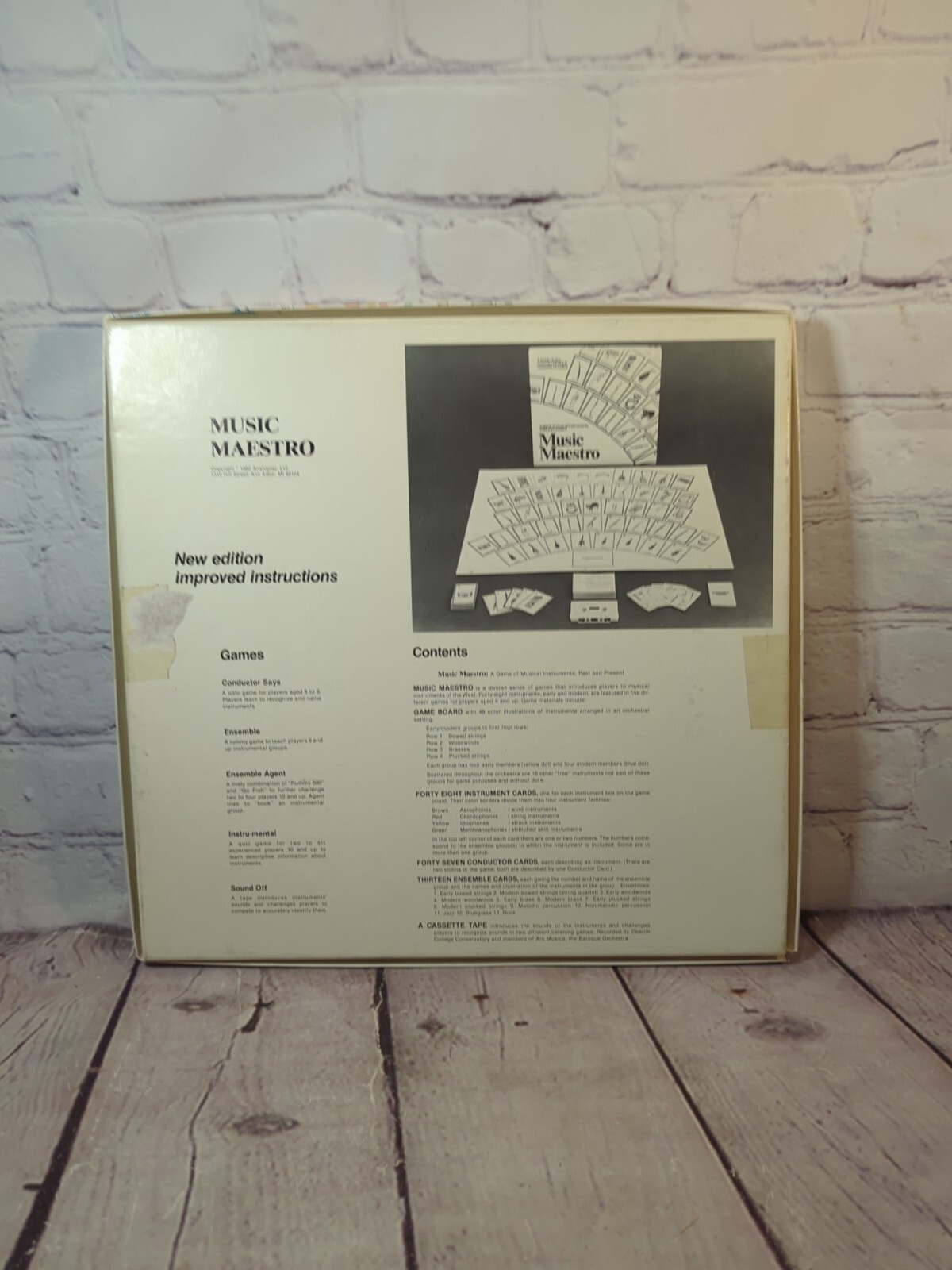 vintage 1982 Music Maestro Board Game by Aristoplay 100 % Complete