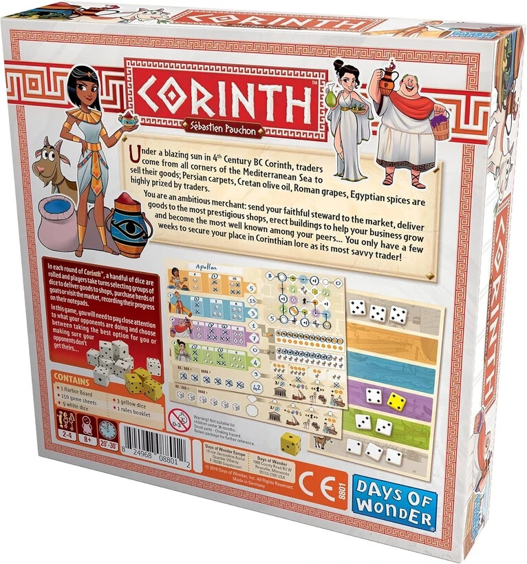 ⚱️🐐NIS Corinth Roll & Write Game – Be Number One in Mediterranean Trade!