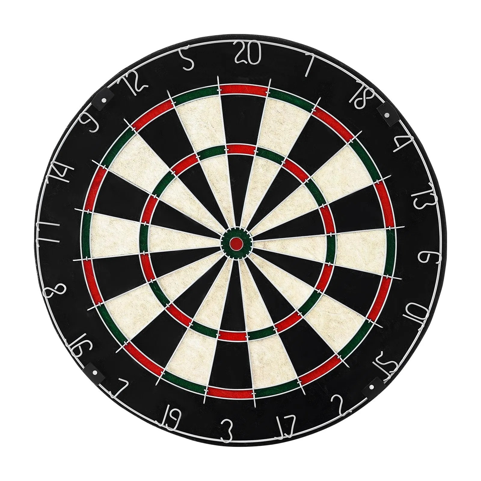 Dartboard with 6 Darts & Scoring Kit, Self-Healing Sisal Fibers Dartboard