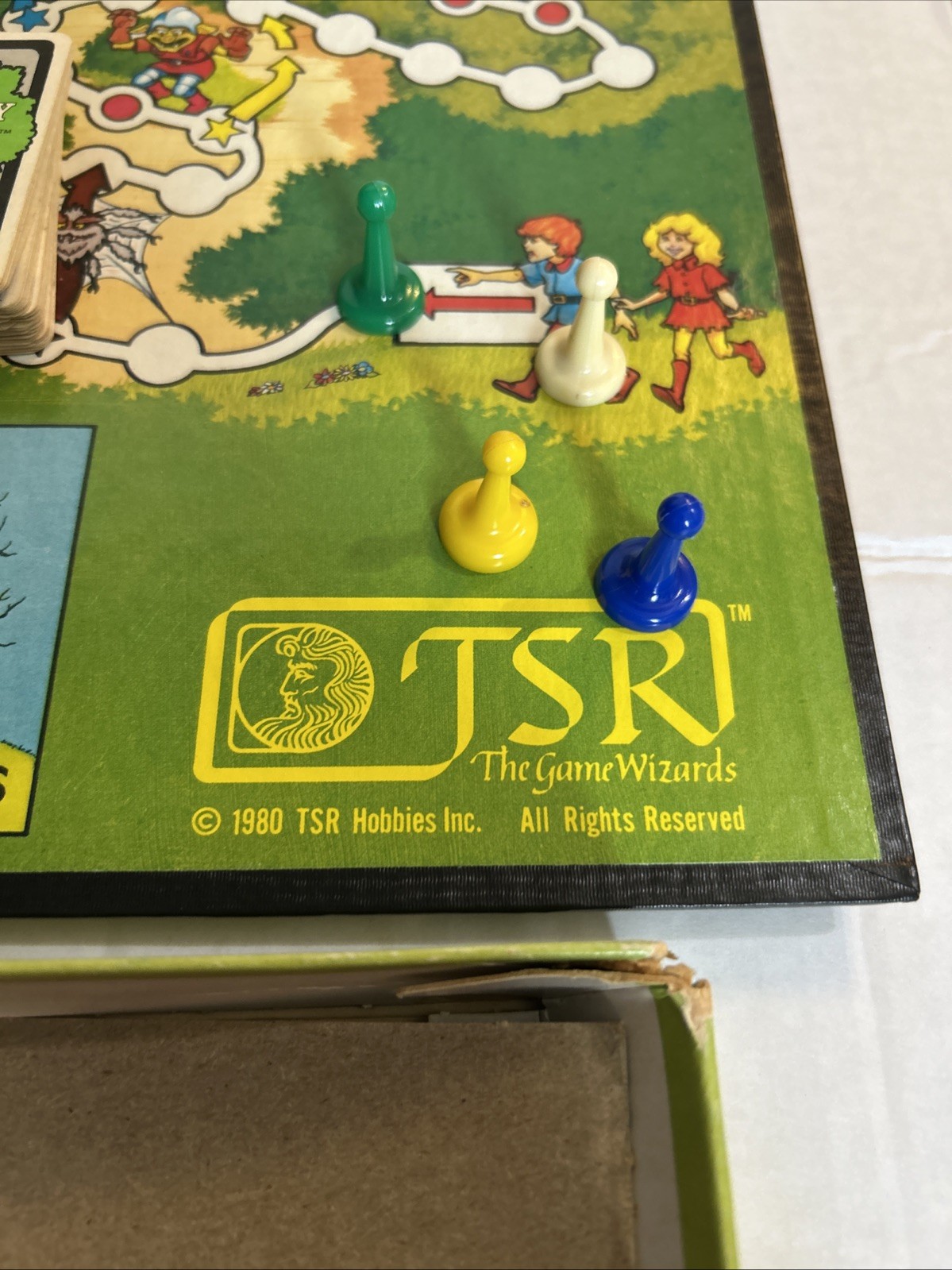 VINTAGE – TSR Fantasy Forest Board Game – 1980 – Dungeons & Dragons Complete CIB