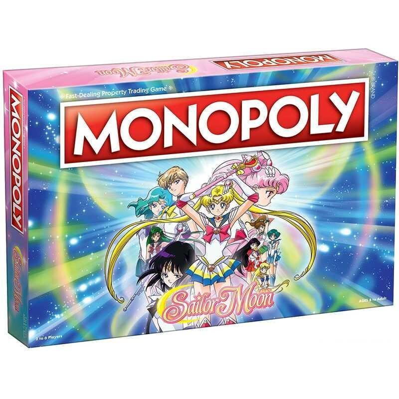 Sailor Moon MONOPOLY Age=8+ 2-6 PLAYERS 60+ MINUTES + FREE DVD
