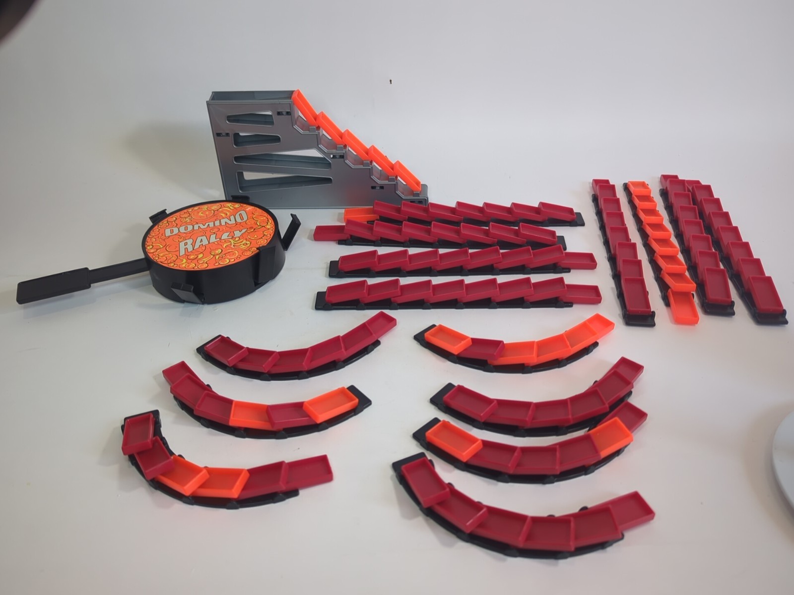 Vintage 93 Pressman Domino Rally Galaxy Explorer Set with Box 50% Complete E8