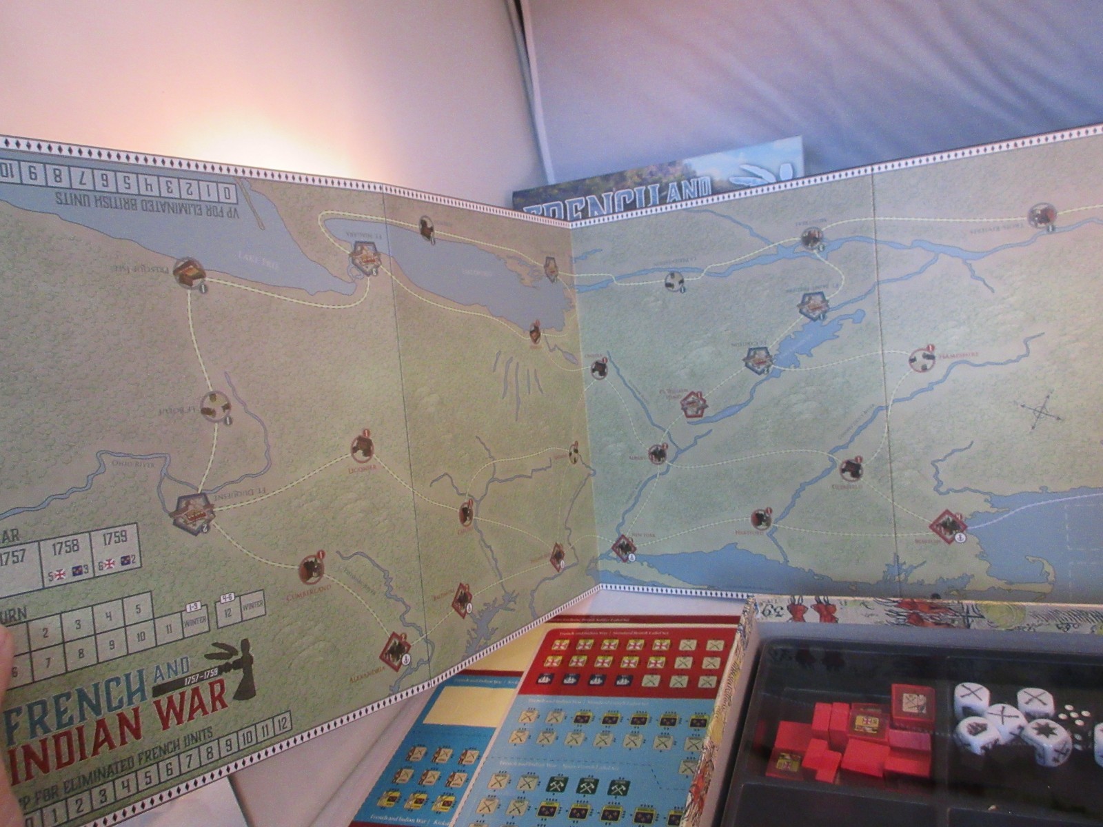 Worthington Games French and Indian War Block Wargame Strategy, complete
