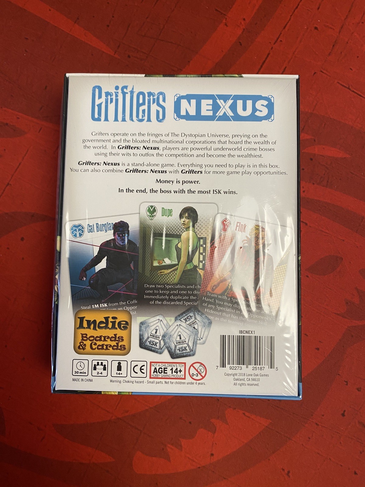 Indie Boards & Cards “Grifters: Nexus” Board Game – NEW IN SHRINK