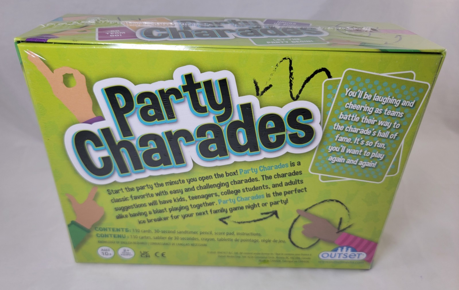 NEW Party Charades Game Fun Family Game Night Kids Teens & Adults 2020 Outset