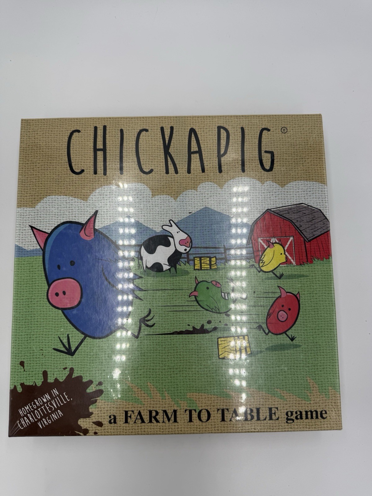 Chickapig Board Game With Chicken-Pig Hybrids Strategy Pooping Cow
