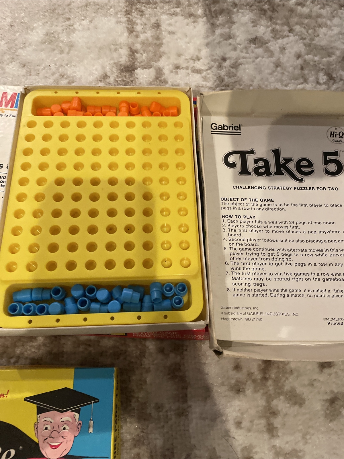 Vintage Lot Of Games Pac-Man Oonie Moonie Goonie Pocket Boggle Yahtzee Take 5