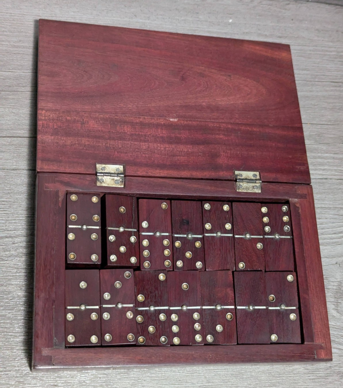 READ Vintage William Spratling? Sterling Silver & Wood Dominoes Set w/Engraved