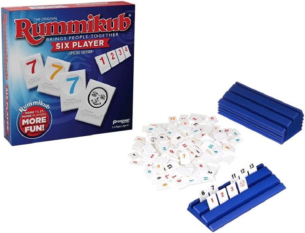 Rummikub Six Player Edition – the Classic Rummy Tile Game – More Tiles and More