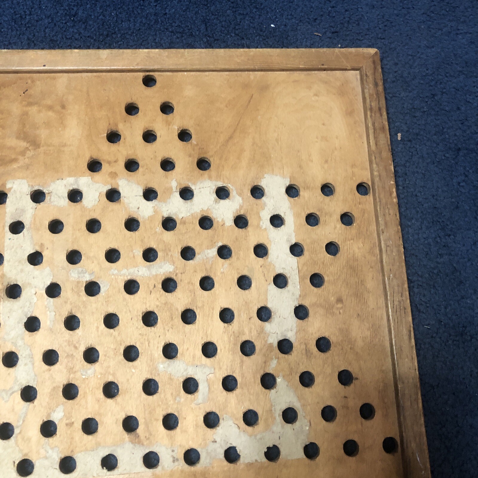 Hop Ching Chinese Checkers Board 16×18 Made in USA 1928 All Wood No. 2739