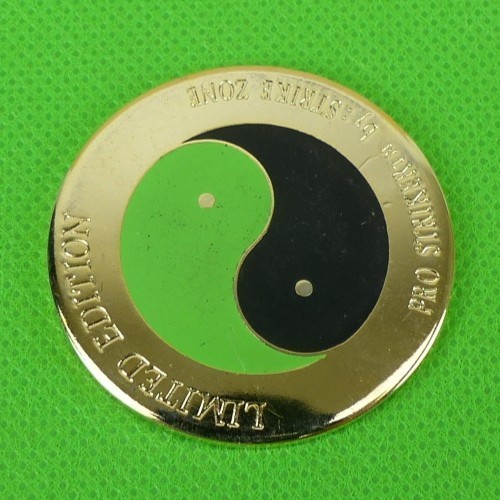 Pro Striker Yin and Yang Metal Pogs Slammer Limited Edition 1990s Strike Zone