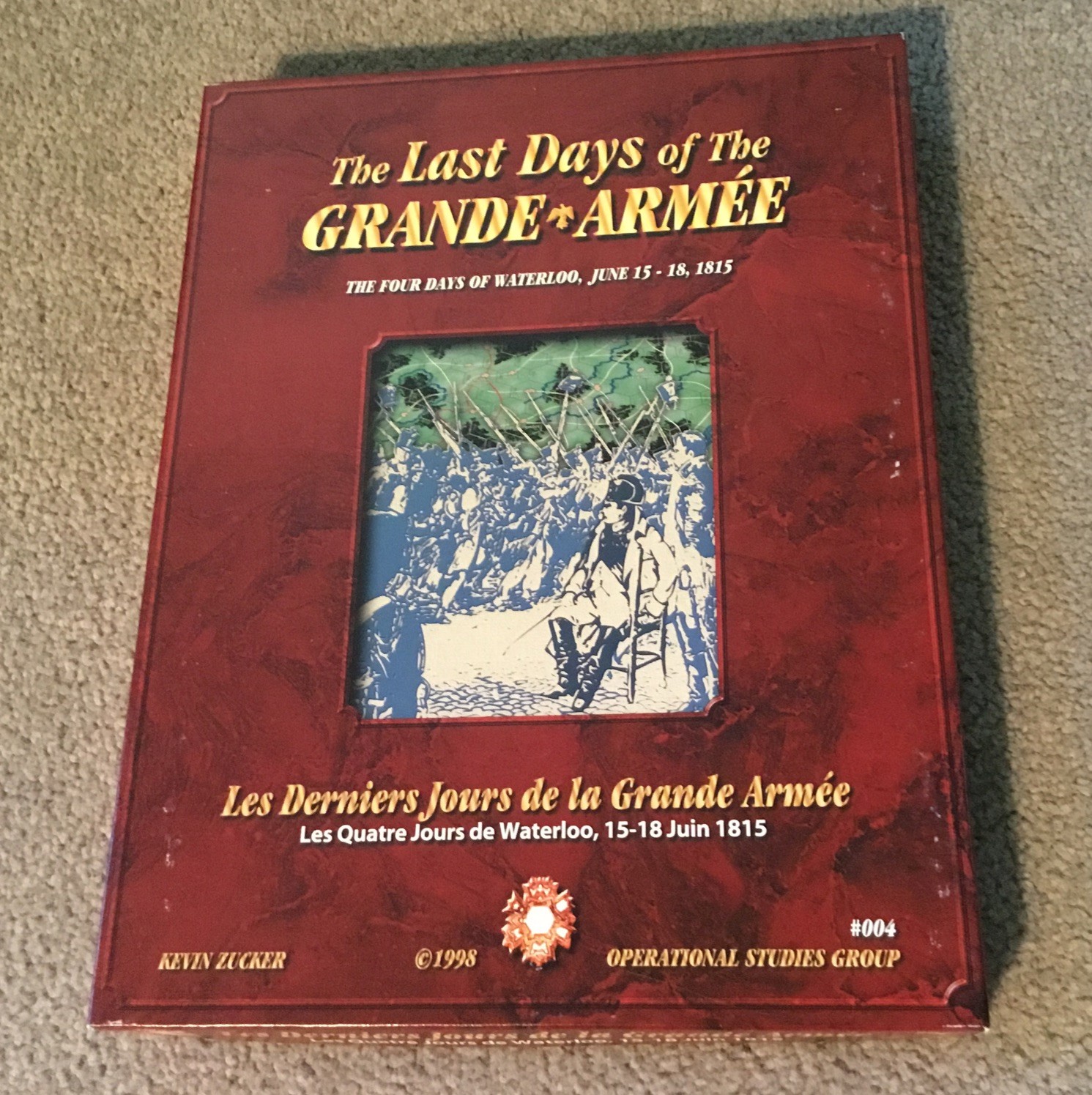 Operational Studies Group The Last Days Of The Grande Armee Waterloo Punched
