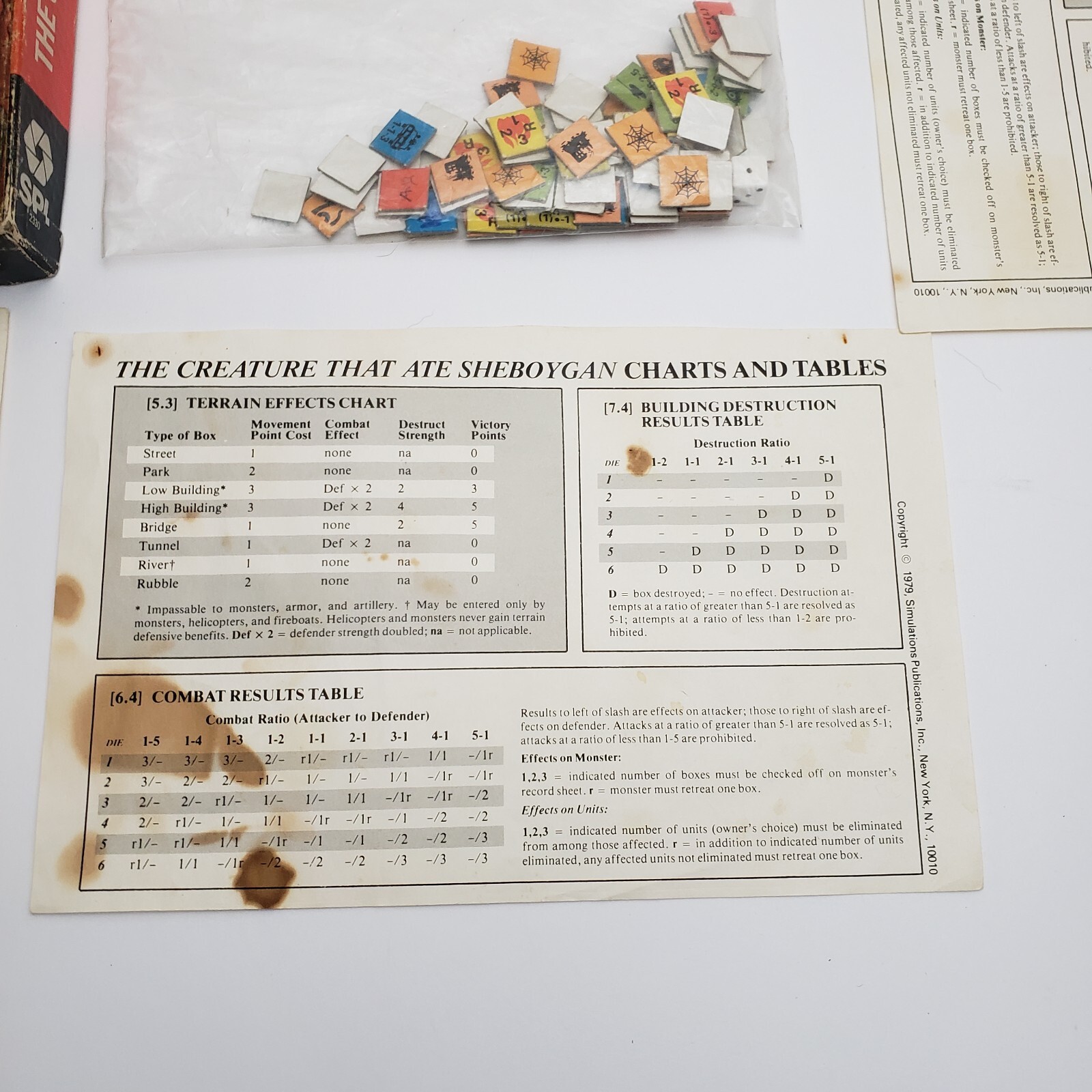 Vintage 1979 The Creature That Ate Sheboygan Fiction Board Game
