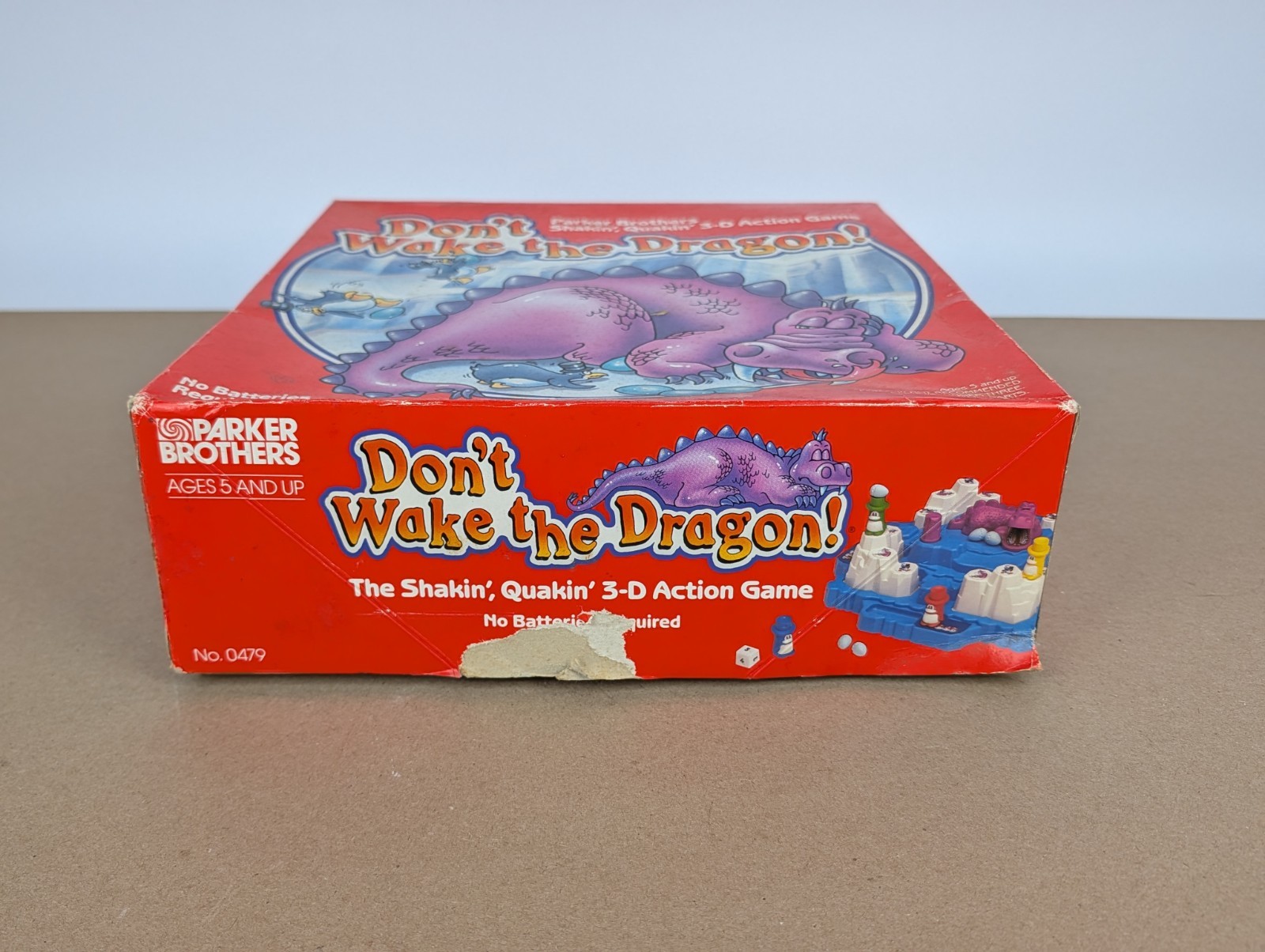 Vintage 1986 Don’t Wake the Dragon 3D Board Game Parker Brothers COMPLETE WORKS!