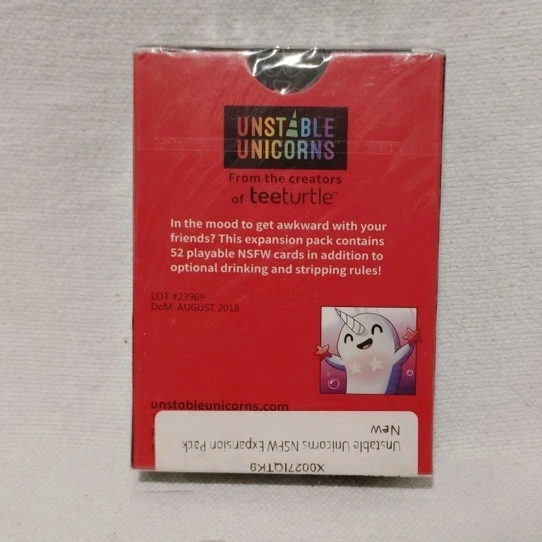 Unstable Unicorns NSFW Expansion Pack Card Game