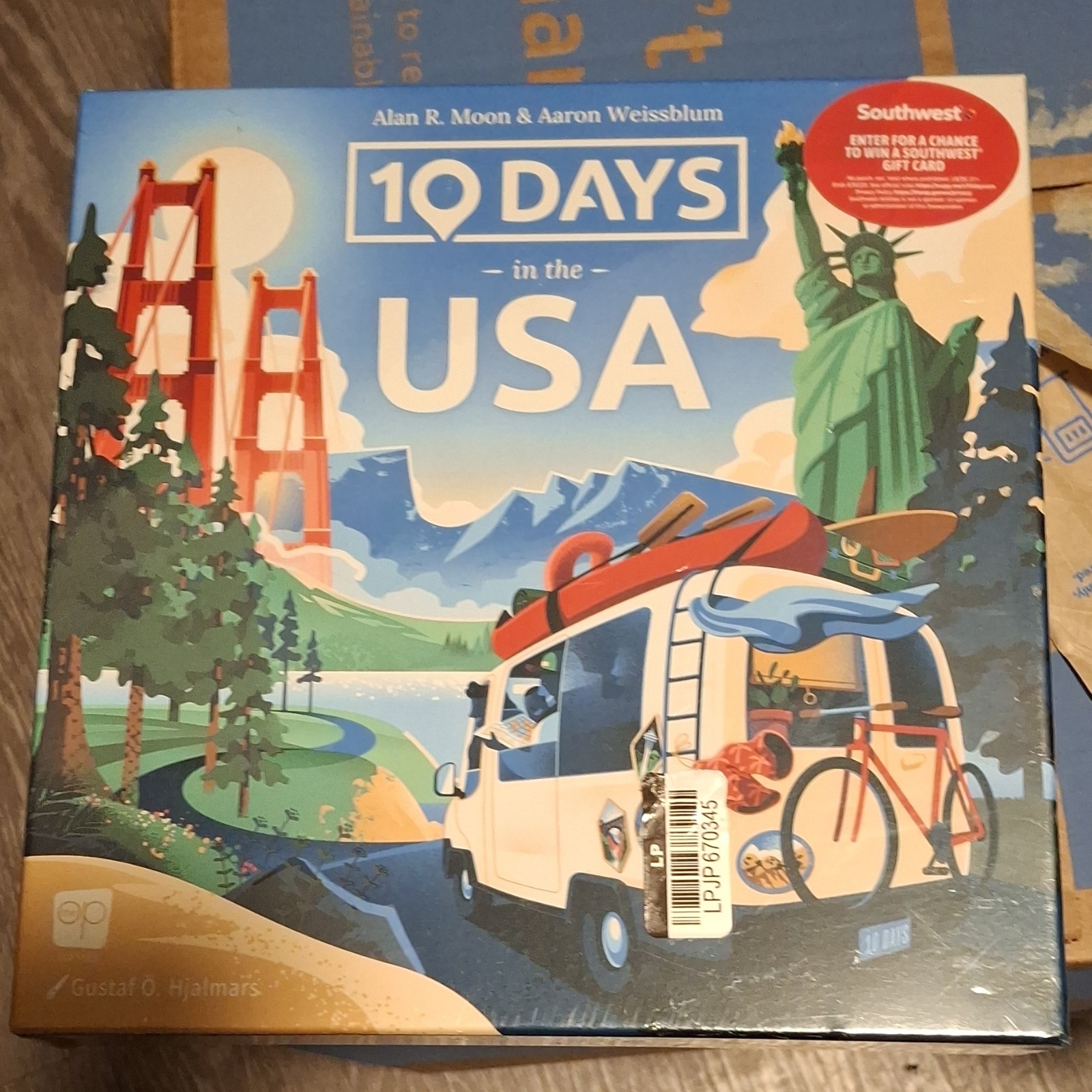 Gamewright 10 Days in the USA Board Game Maps Theme LPHM926202
