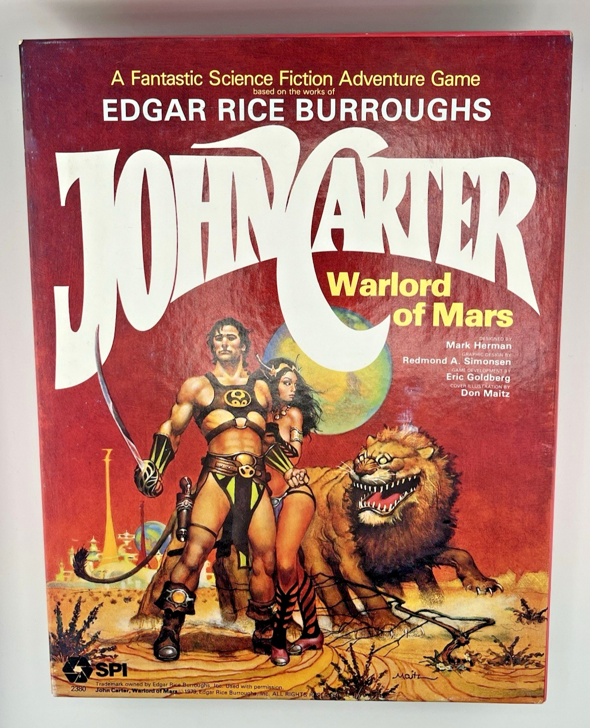 RARE 1979 Vintage NEW SPI John Carter Warlord of Mars Adventure Game – Open Box