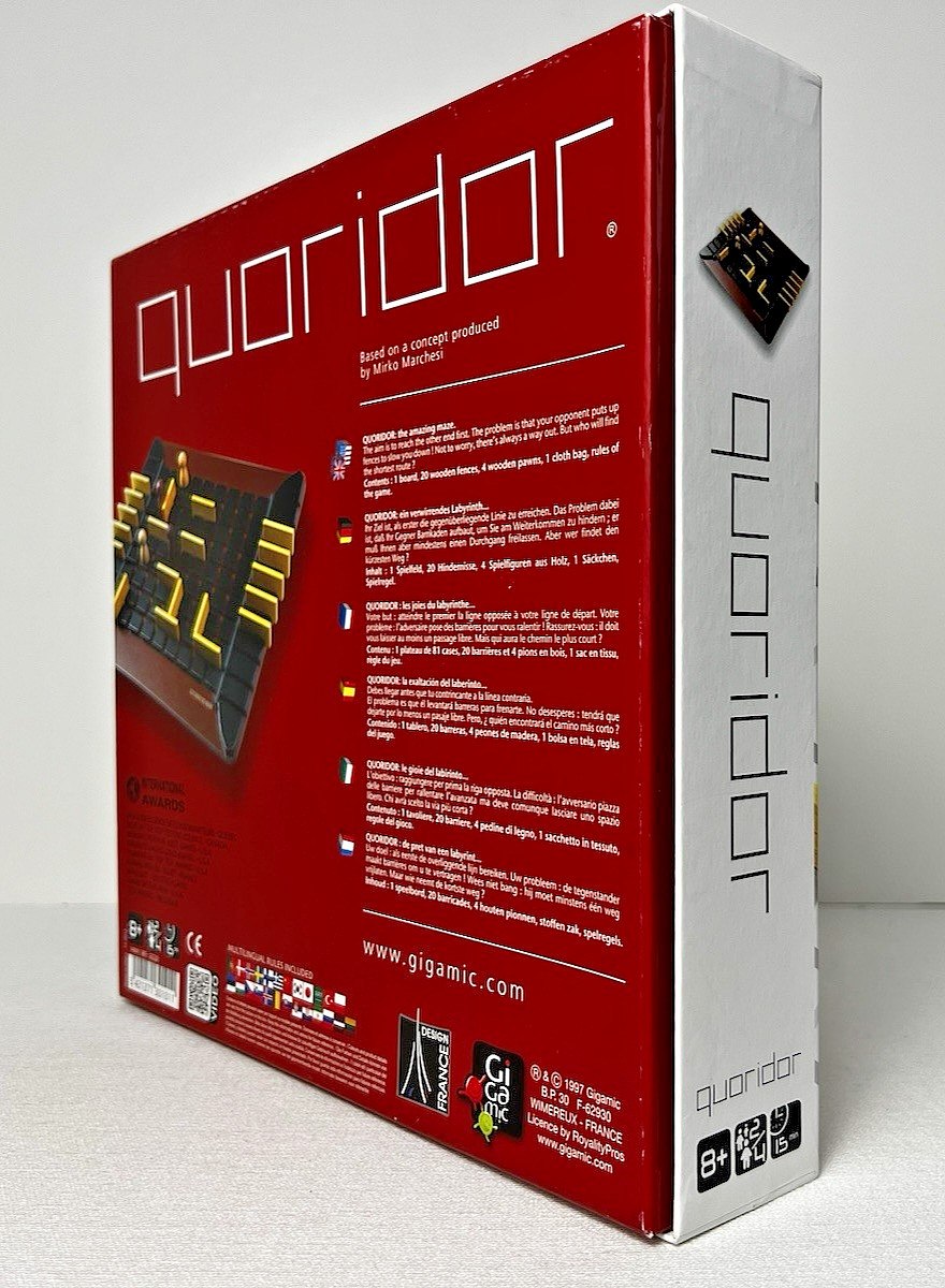 QUORIDOR: Abstract Maze Building & Maneuver Wood Board Game, Gigamic, COMPLETE