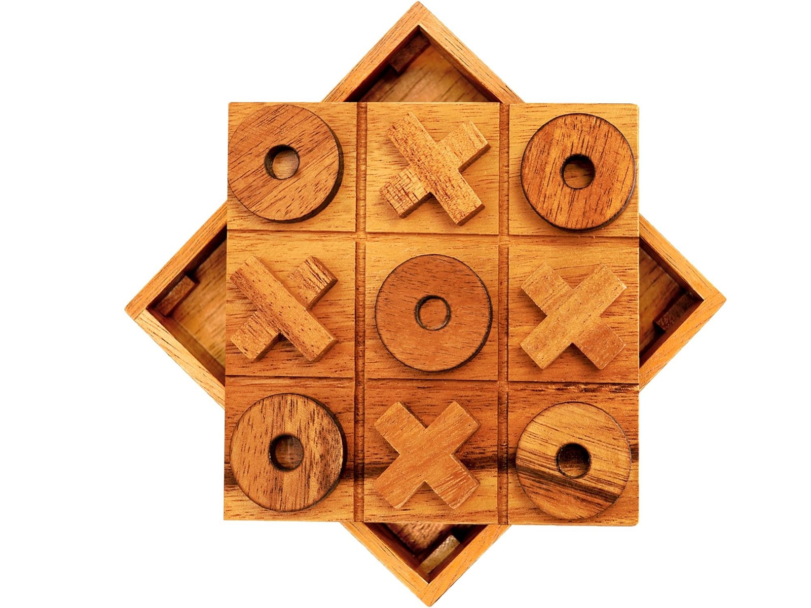 BSIRI Wooden Tic Tac Toe Game – Brain Teaser Puzzles for Adults and Unique Gi…