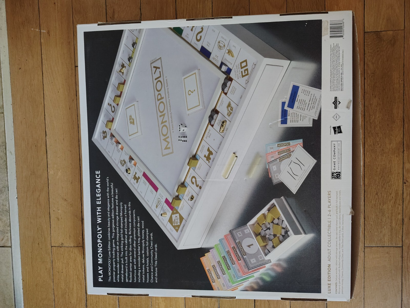 Monopoly Luxury LUXE White and Gold Limited Edition Hasbro SOLD OUT Excellent!!