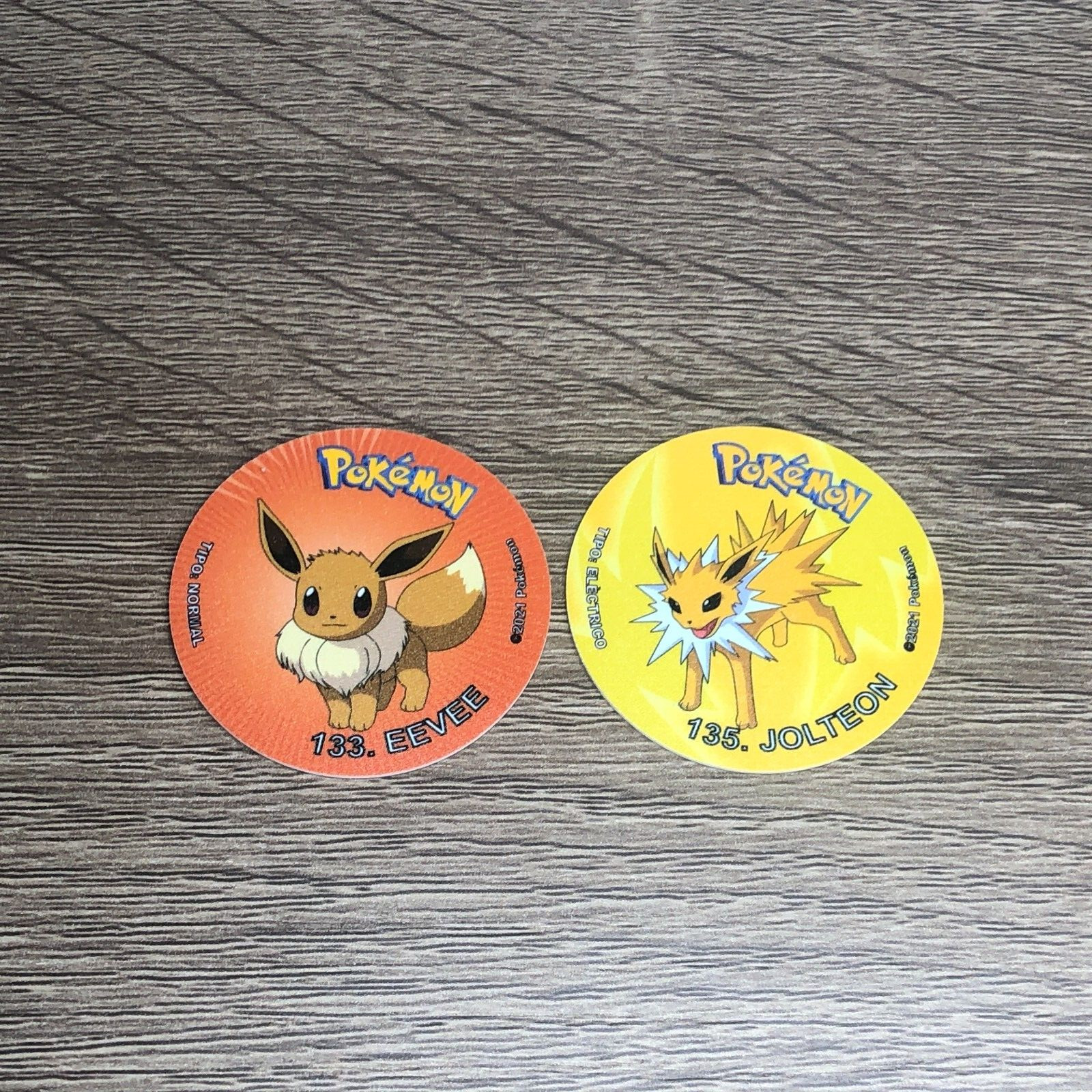 Pokemon Pogs Lot Tazos Sabritas Taps Eevee Jolteon Nintendo 2021 Mexico Bundle 2