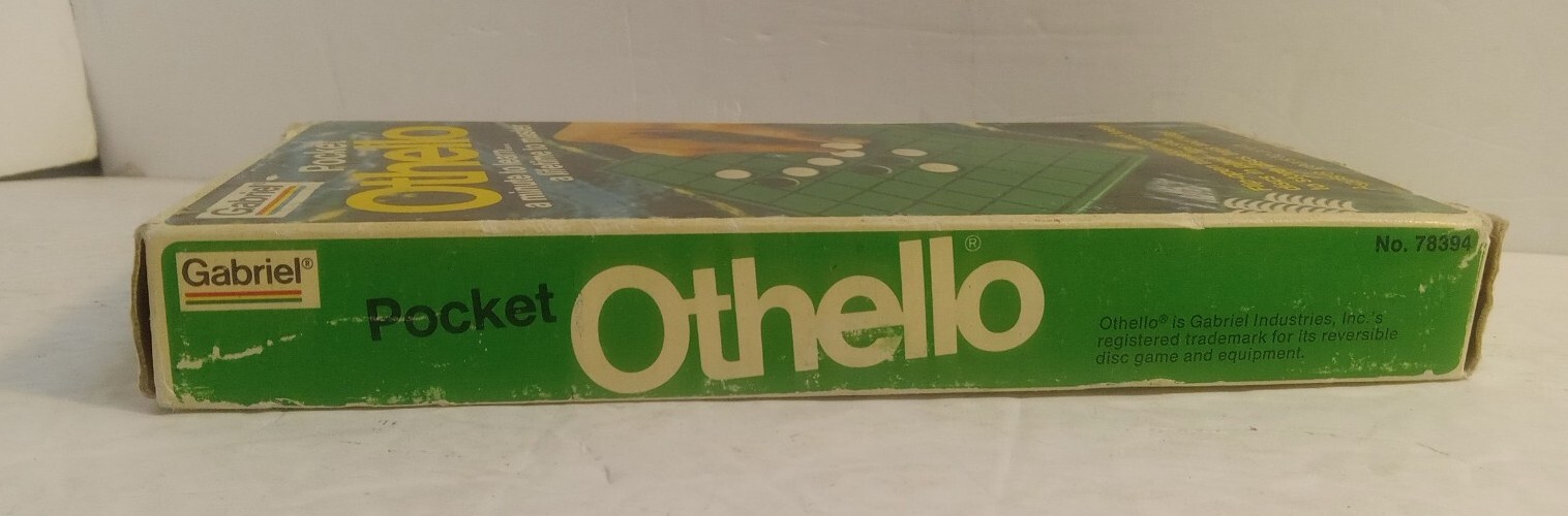 Vintage 1977 Gabriel Pocket Othello Travel Game Complete W/ Box & Instructions