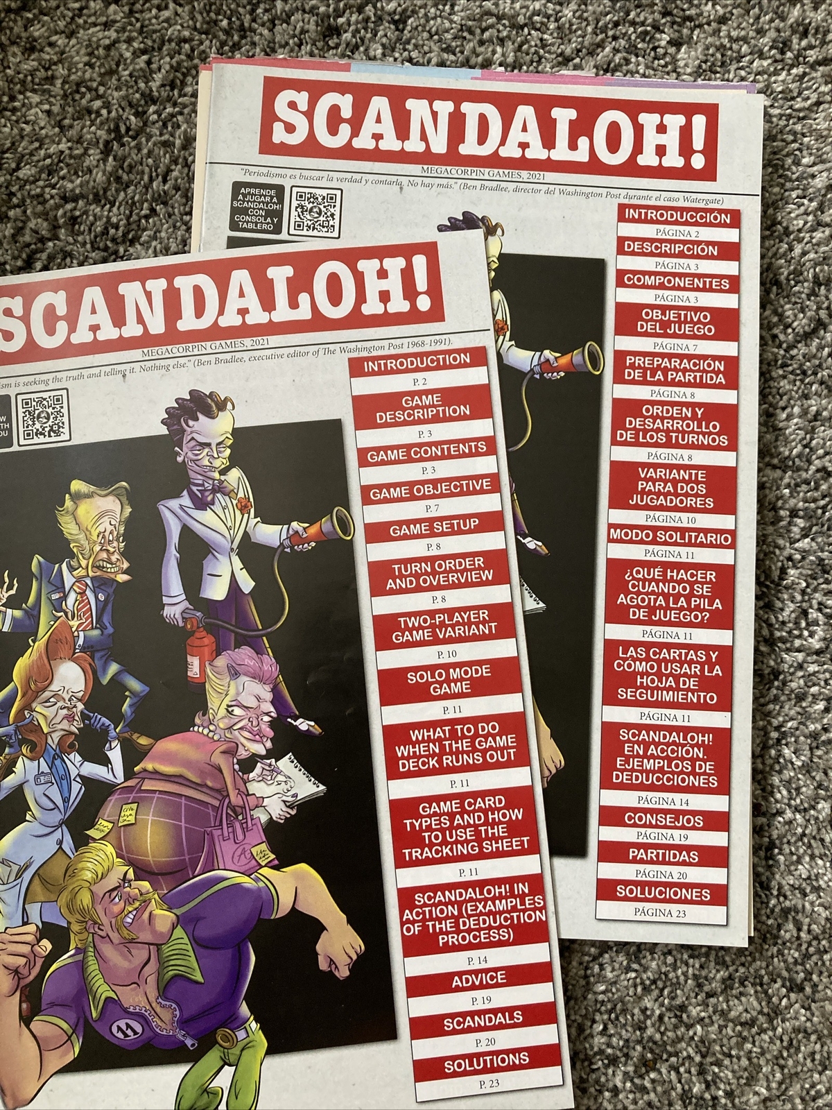 Megacorpin ScandalOh Mystery Board Game for 1 to 6 Players Ages 12 Years and Up