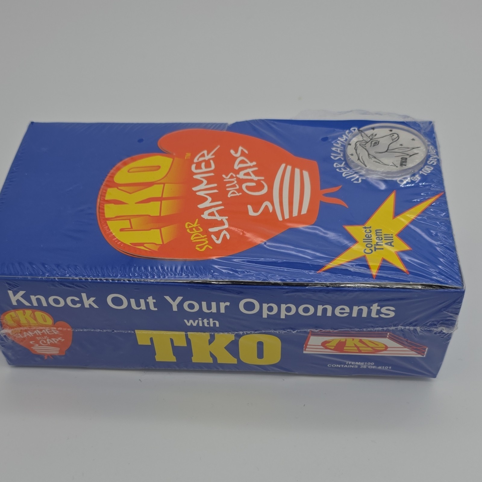 TKO Super Slammer Plus 5 Caps Sealed Complete Game Sports Skill Action Ages 3+