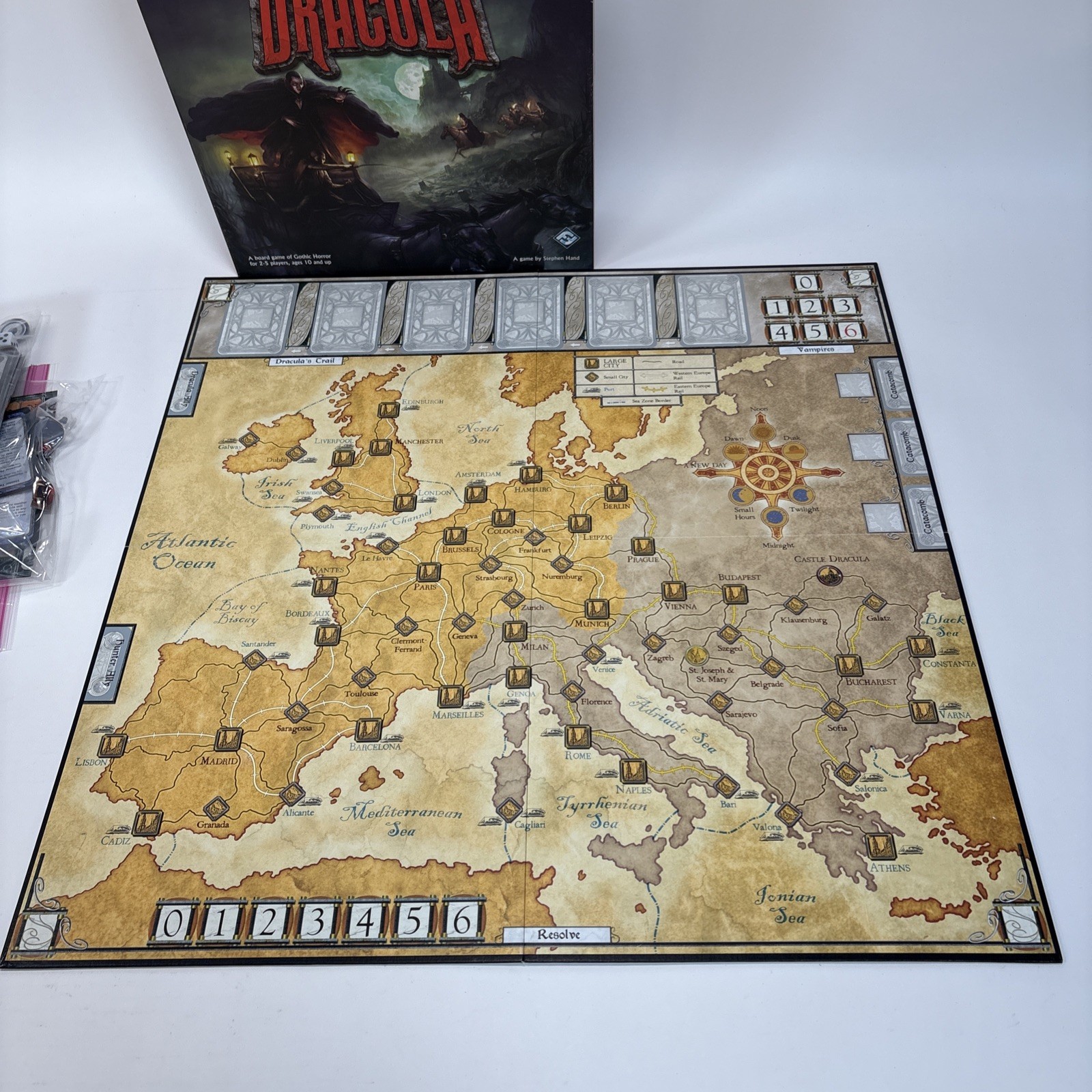 Fury of Dracula 2010 Fantasy Flight Games Gothic Horror Board Game