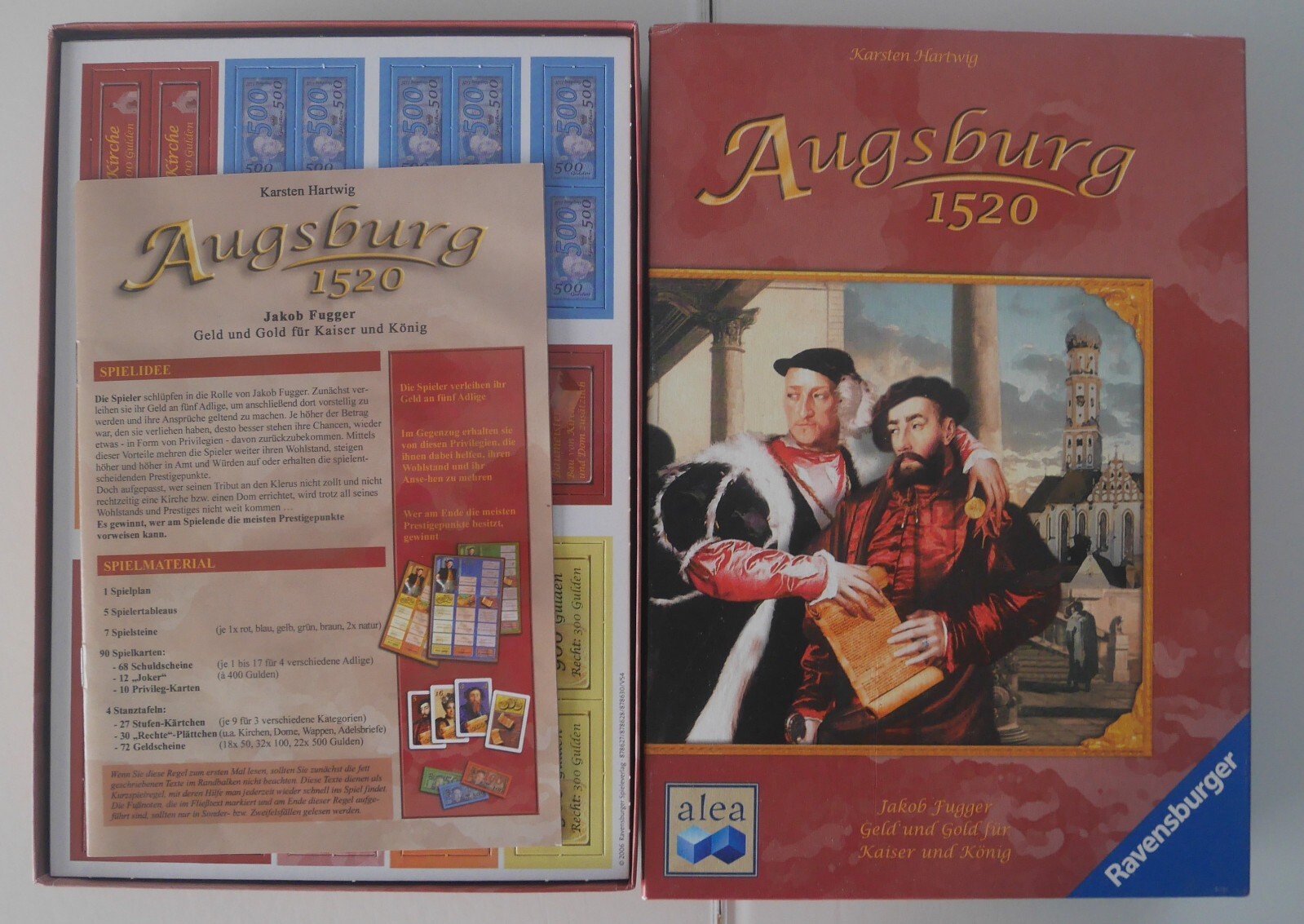 Like New, Complete Content OVP: Augsburg 1520! The Jakob Fugger Game! Complete