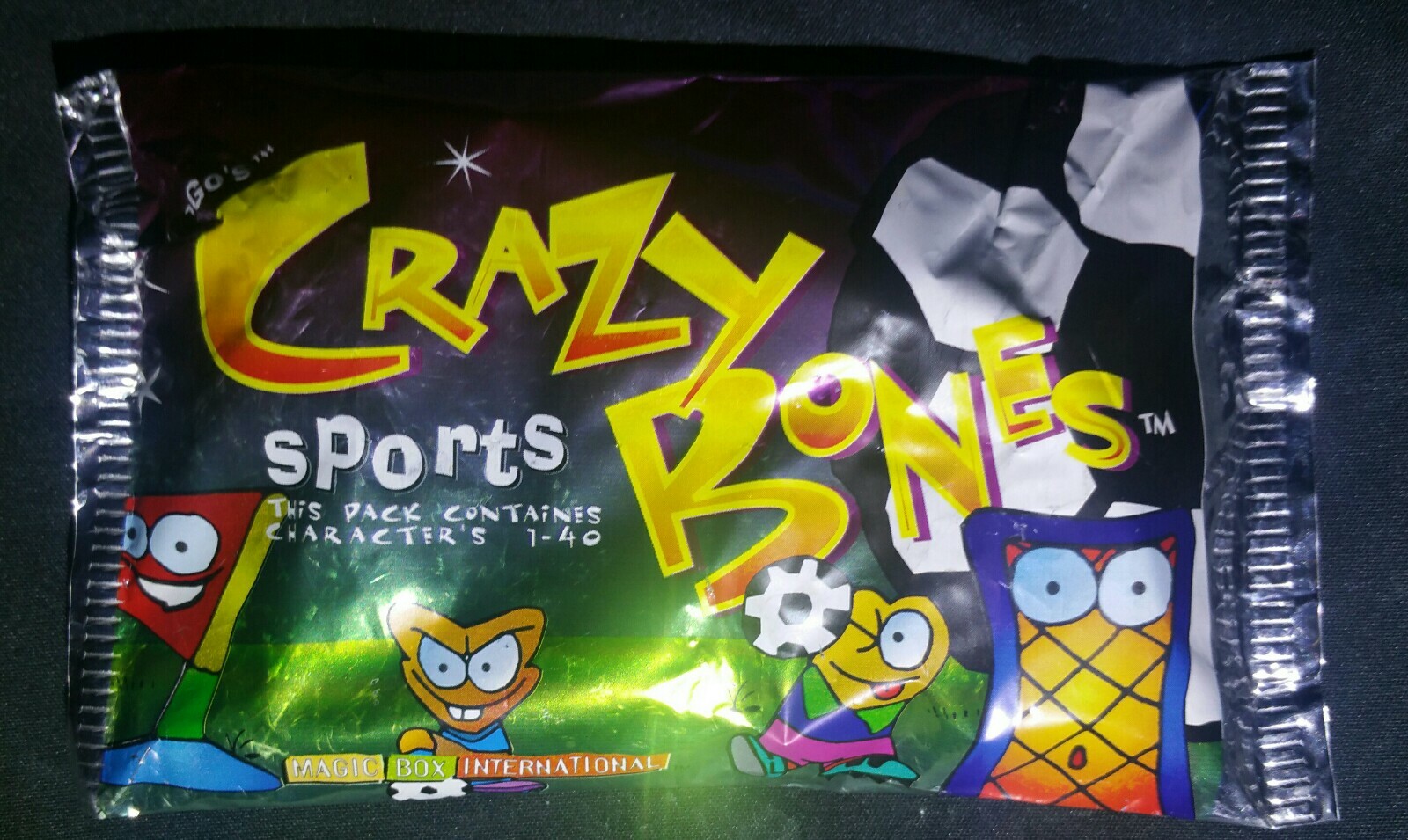 9 NEW SEALED PACKS GOGOS CRAZY BONES ORIGINAL “SPORTS” VERSION ☆☆ 36 BONES ☆☆