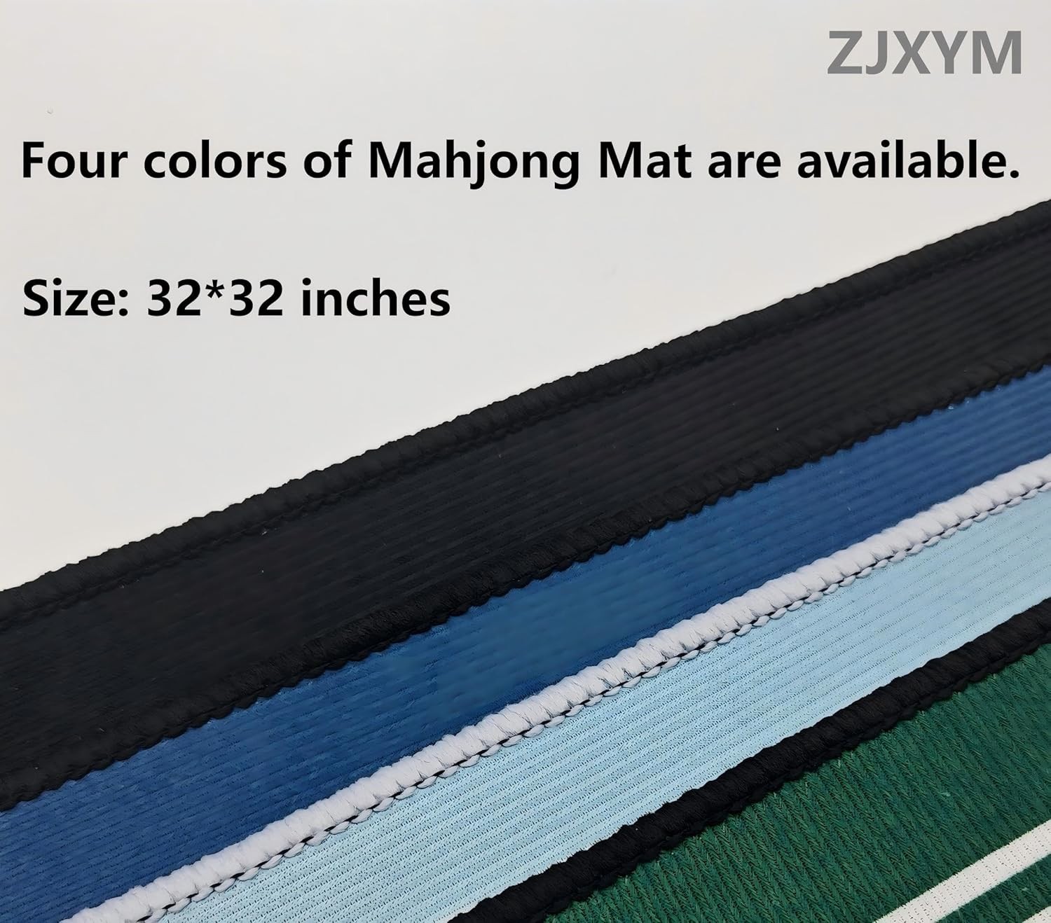 Chinese Style Mahjong Mat 31.5 * 31.5” Anti Slip & Noise Reduction Mahjong