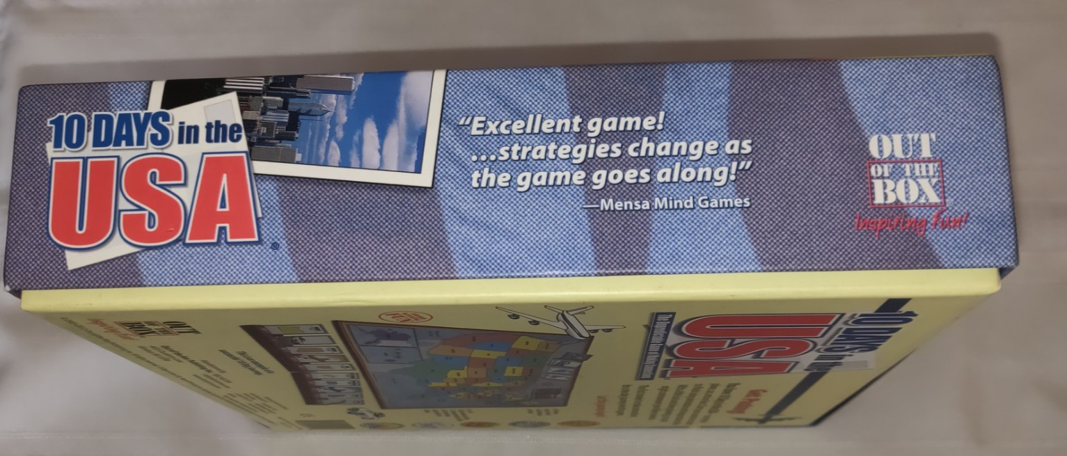 10 Days In The USA Board Game MENSA Family 2-4 Players NEW Traveling Ages 8+