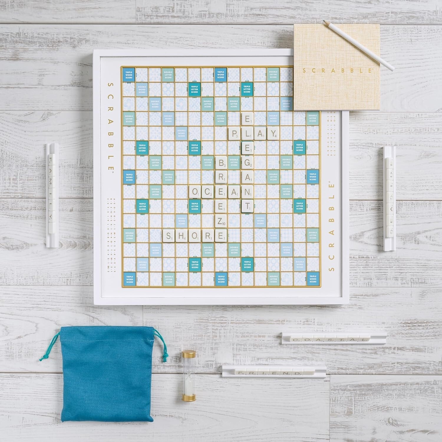 SOLD OUT WS Game Company SCRABBLE Bianco Edition Deluxe