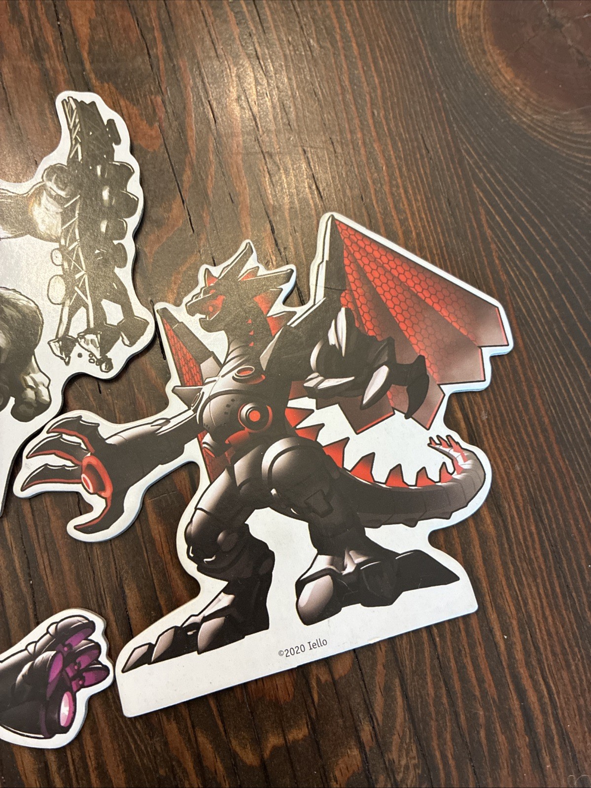 King Of Tokyo: Dark Edition / 4 Cardboard Figures / Official Game Pieces