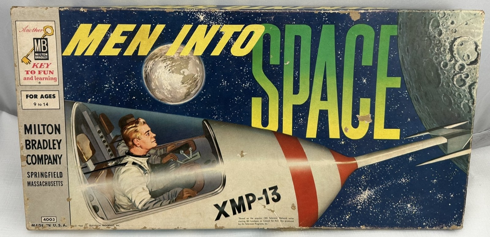 1960 Men into Space Game by Milton Bradley Complete in Good Condition FREE SHIP