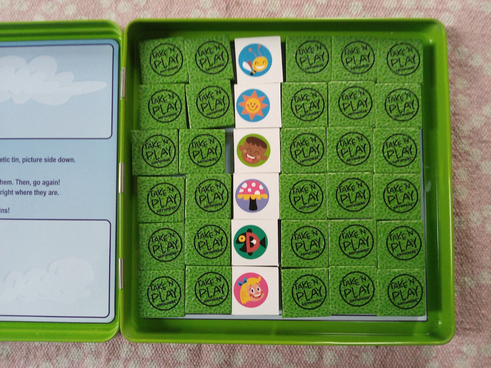 PlayMonster Take N Play Travel Magnetic Foam Matching Game 2 Players Ages 3+