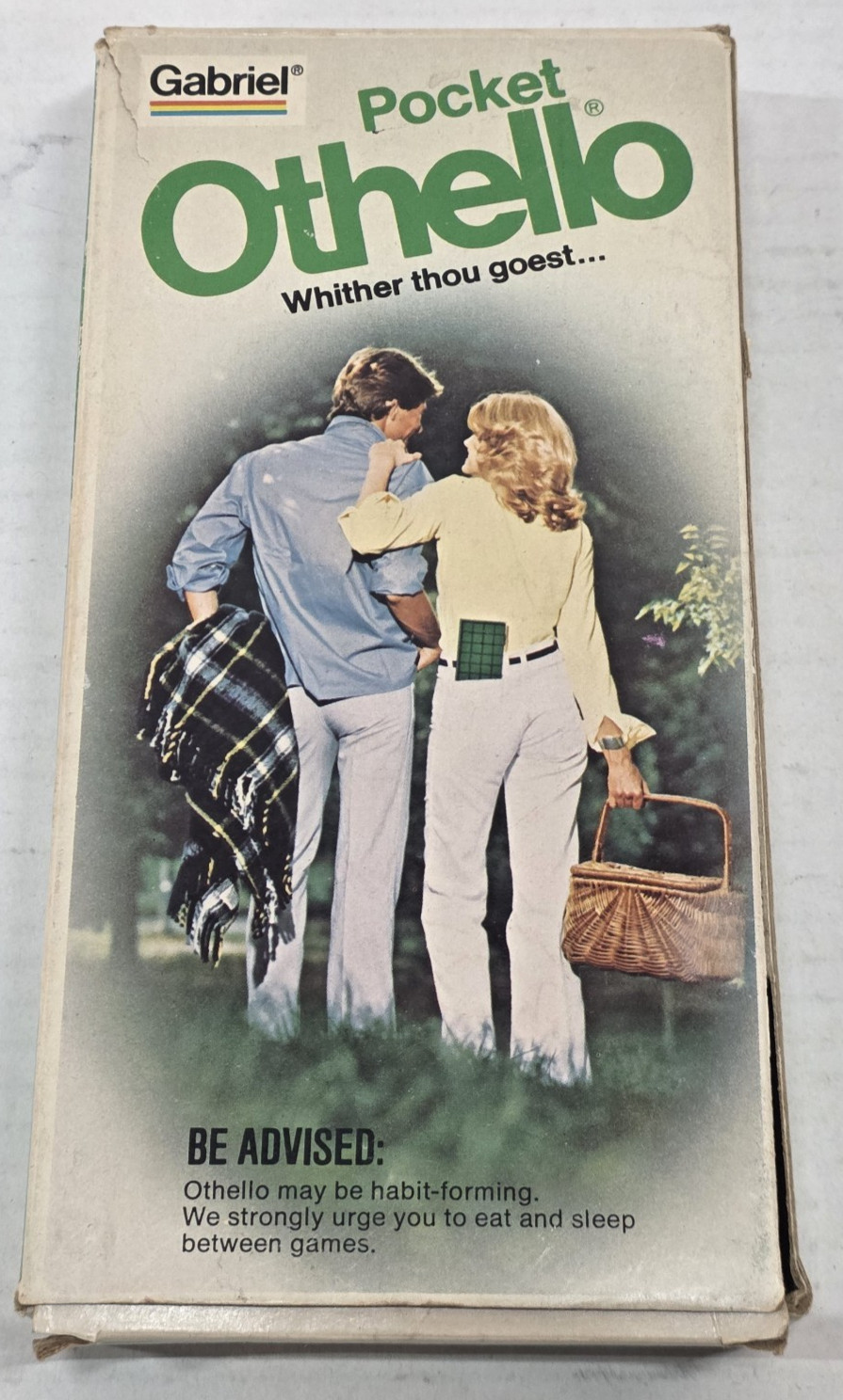 Vintage 1977 POCKET OTHELLO Gabriel TRAVEL BOARD GAME Complete-w/Instructions