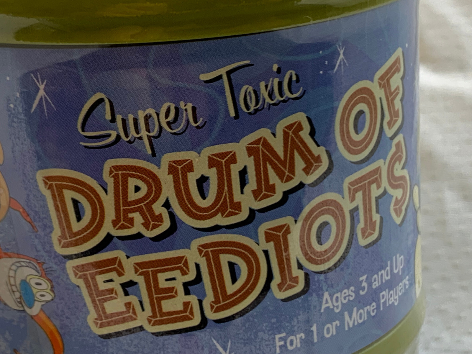 2004 Sababa Toys Super Toxic DRUM OF EEDIOTS Ren & Stimpy Sealed Toy Game