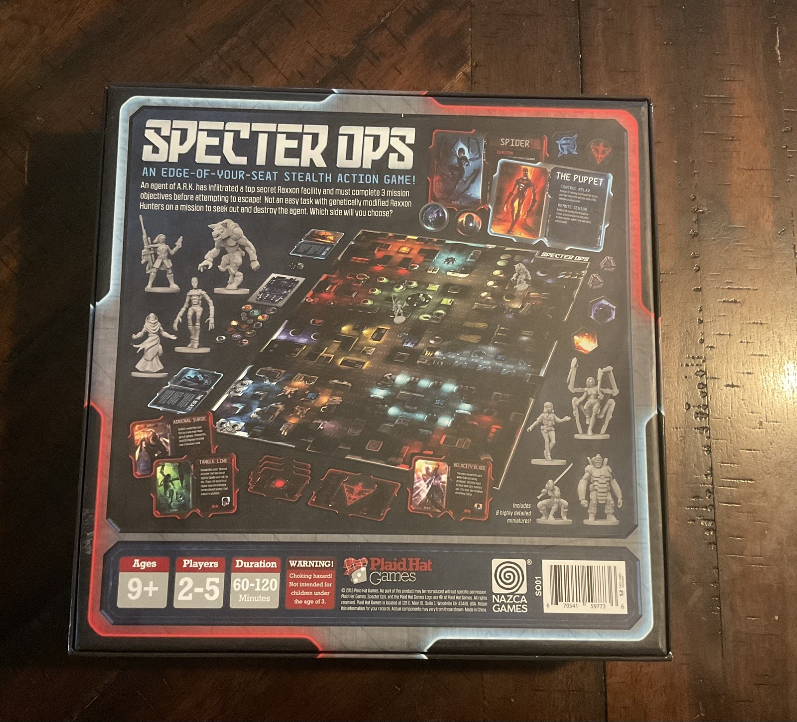 Specter Ops Board Game -Complete, VGC- Plaid Hat Games