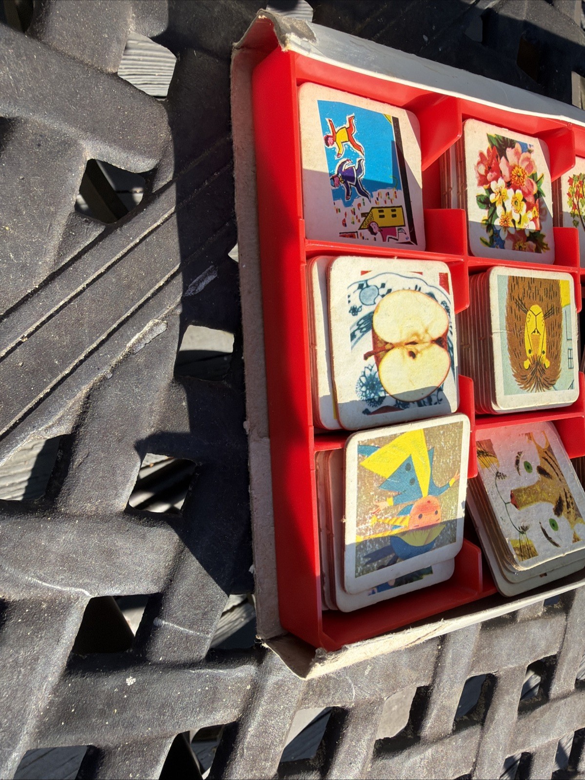 1968 Original Memory Card Matching Game 105 Pieces. 3 Missing