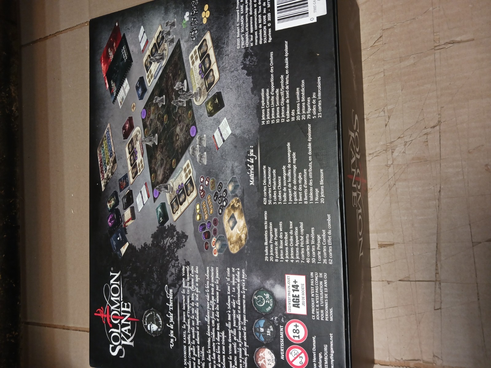 Solomon Kane Board Games- Puritan Pledge & Red Shadows. Both New. In French.