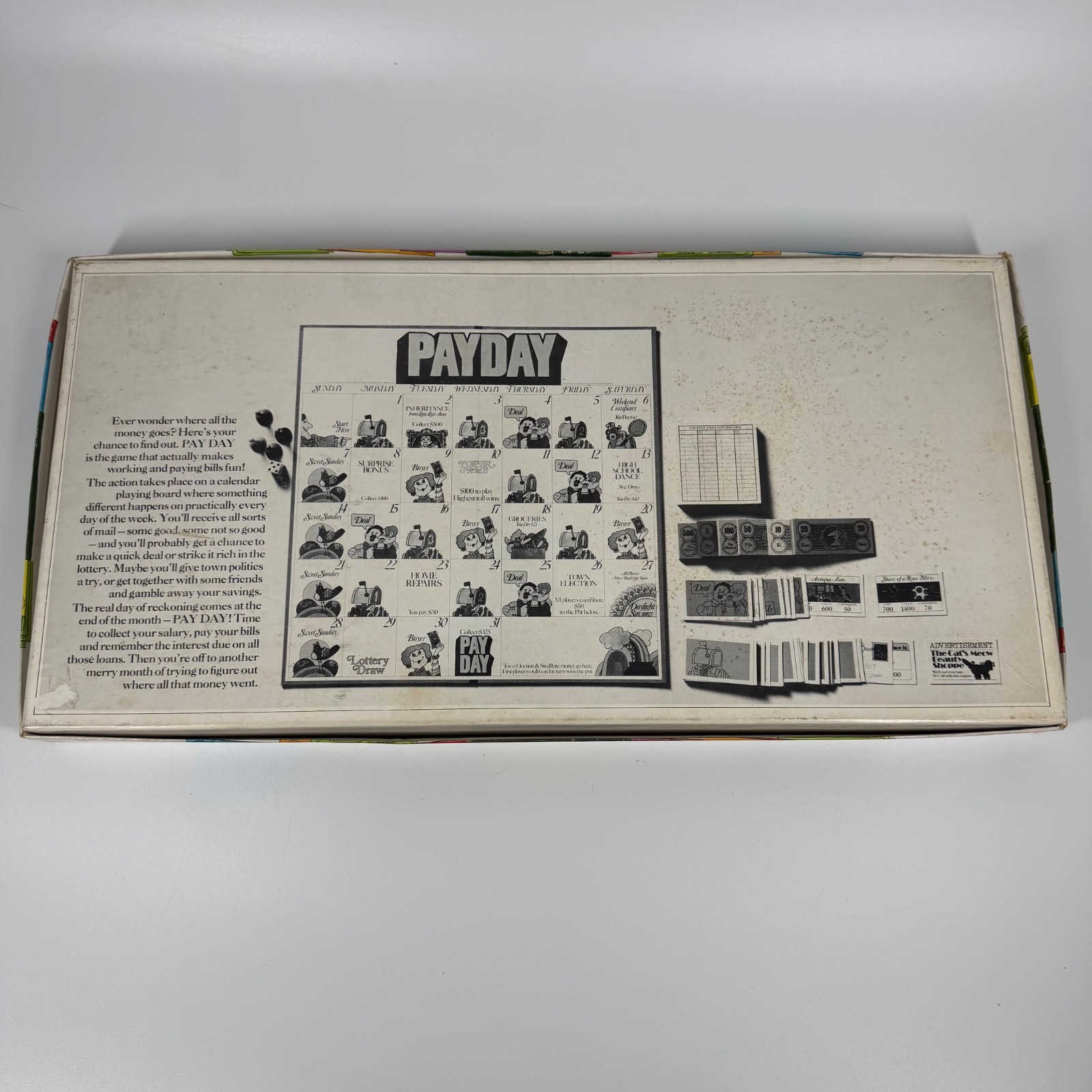 Vintage Pay Day Complete Parker Brothers 1975 Classic Board Game Payday