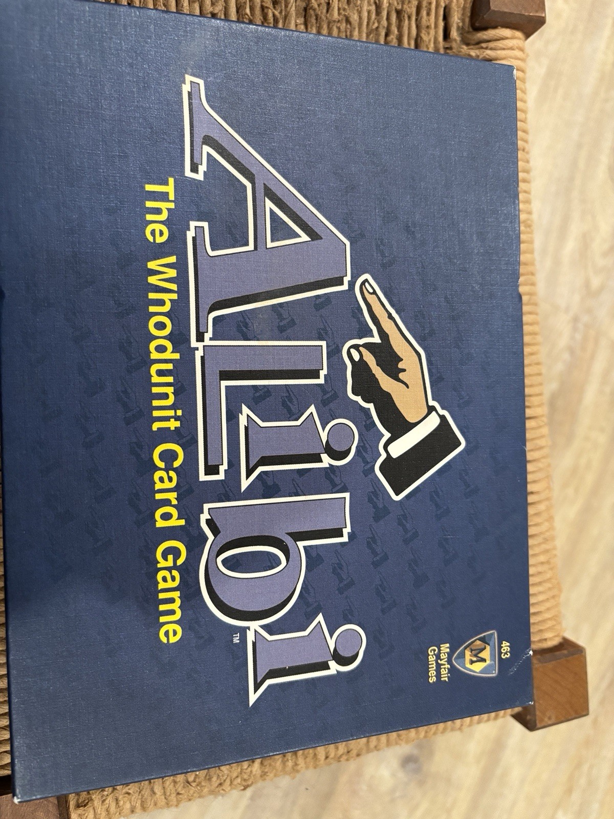Alibi: The Whodunit Card Game; 2007 Mayfair Games Used Complete