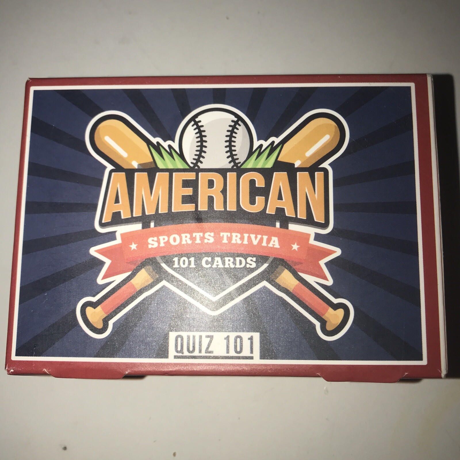 All American Quiz 101 Sports Trivia Question Card Game Party Fun Family Friends